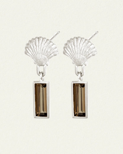 Temple Of The Sun - Hali Earrings - Silver