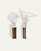 Temple Of The Sun - Hali Earrings - Silver