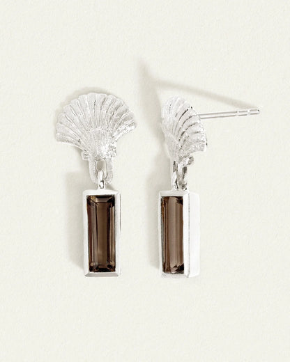 Temple Of The Sun - Hali Earrings - Silver