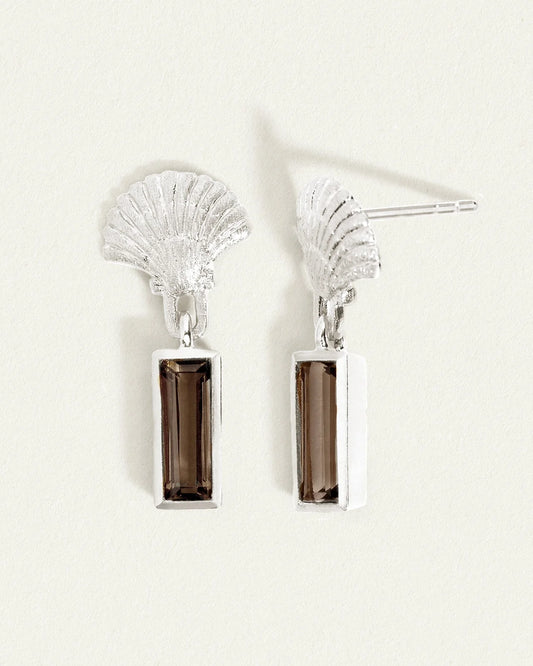 Temple Of The Sun - Hali Earrings - Silver