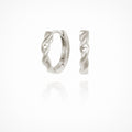 Temple Of The Sun- Helix Huggie - Silver