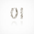 Temple Of The Sun- Helix Huggie - Silver