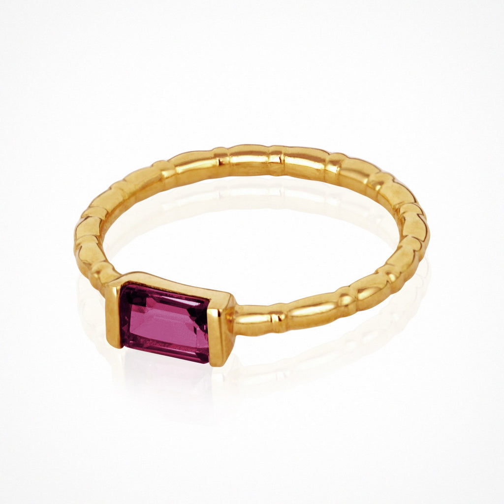 Pia Ring Rhodolite - Gold