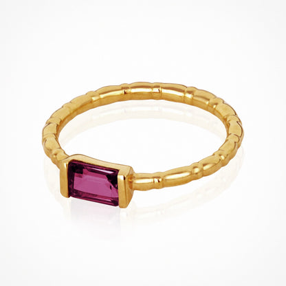 Pia Ring Rhodolite - Gold