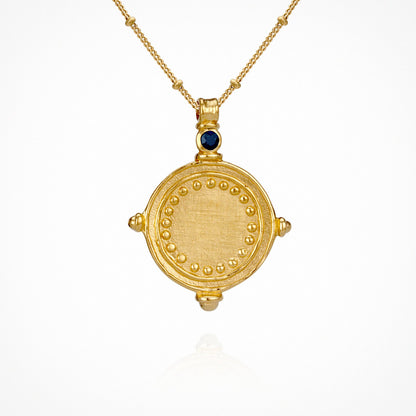 Sura - Necklace Sapphire Gold