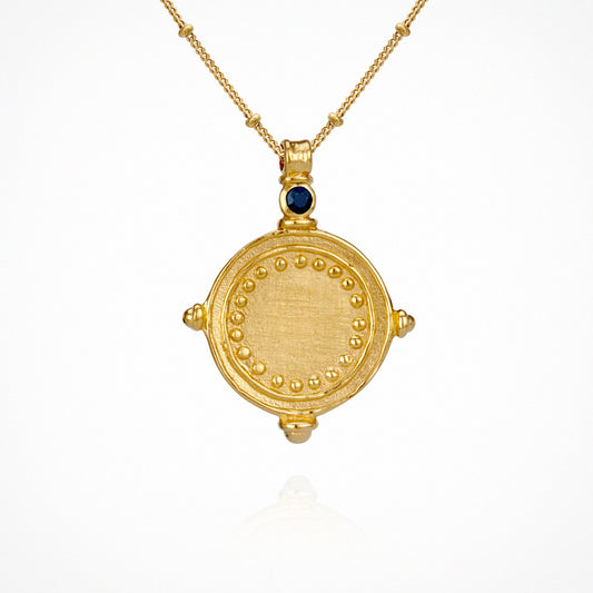 Sura - Necklace Sapphire Gold