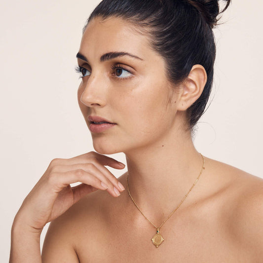 Sura - Necklace Sapphire Gold