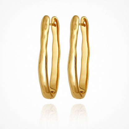 Temple Of The Sun - Kaolin Earrings - Gold