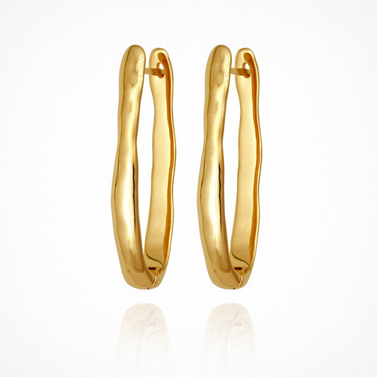 Temple Of The Sun - Kaolin Earrings - Gold