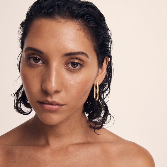Temple Of The Sun - Kaolin Earrings - Gold