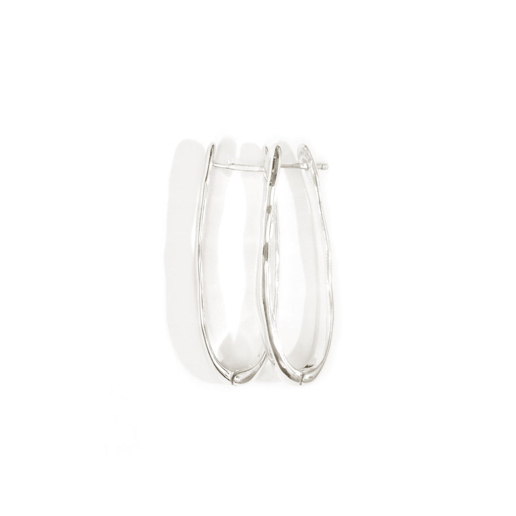 Temple Of The Sun- Kaolin Earrings - Silver