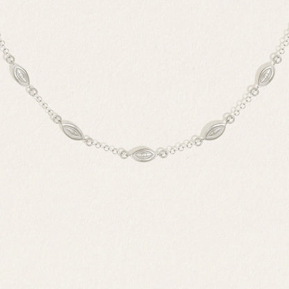 Temple Of The Sun - Mati Station Necklace - Silver