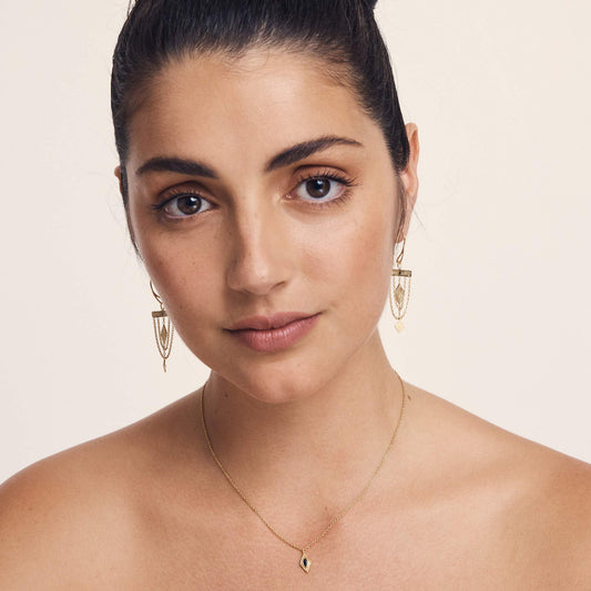 Temple Of The Sun - Nazar Necklace - Gold