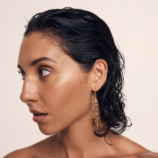 Temple Of The Sun - Olea Earrings - Gold