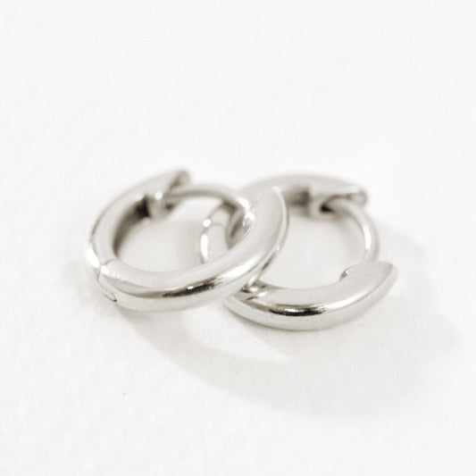 Temple Of The Sun - Omega - Small Hoops Silver