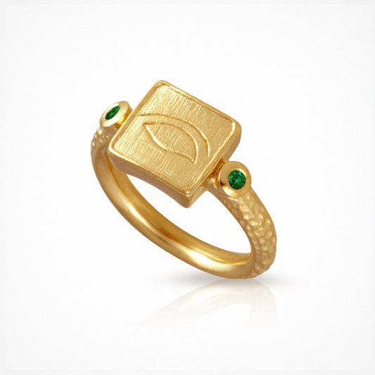 Temple Of The Sun - Osiris Seal Ring - Gold