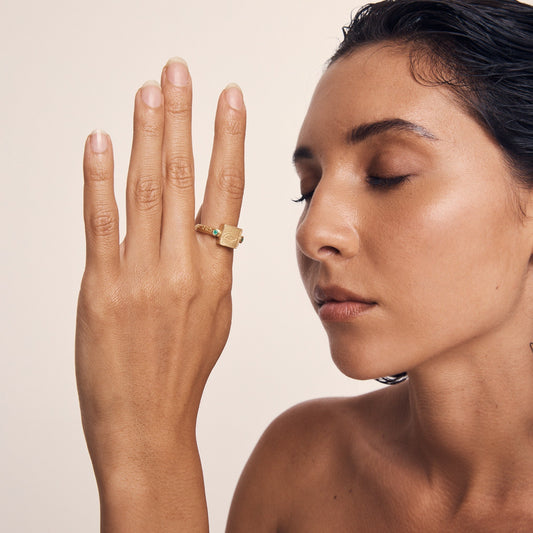 Temple Of The Sun - Osiris Seal Ring - Gold