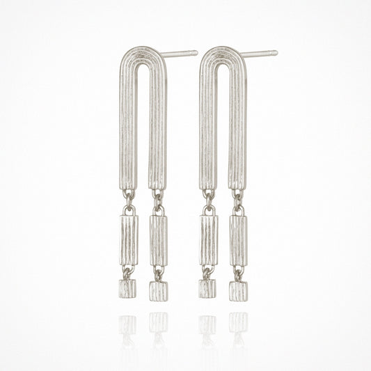 Renata Arch Earrings - Silver