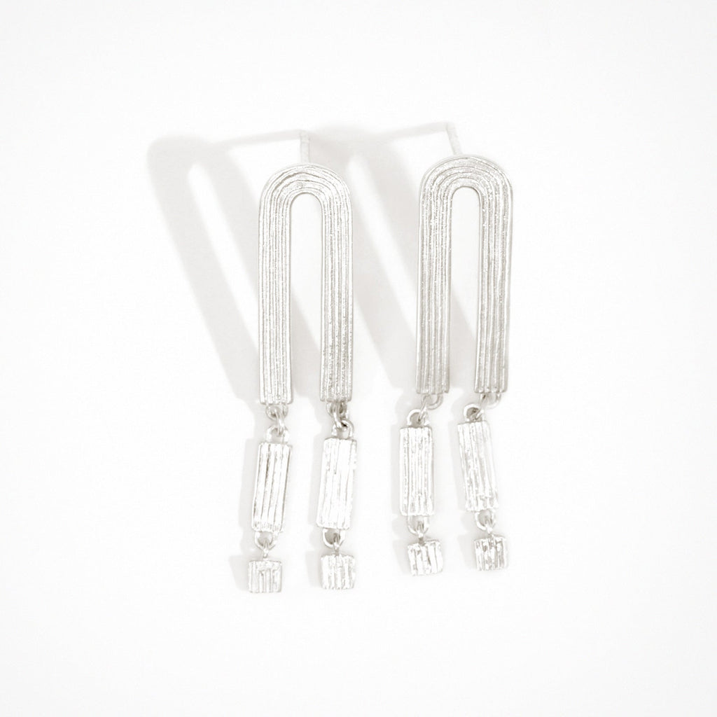 Renata Arch Earrings - Silver