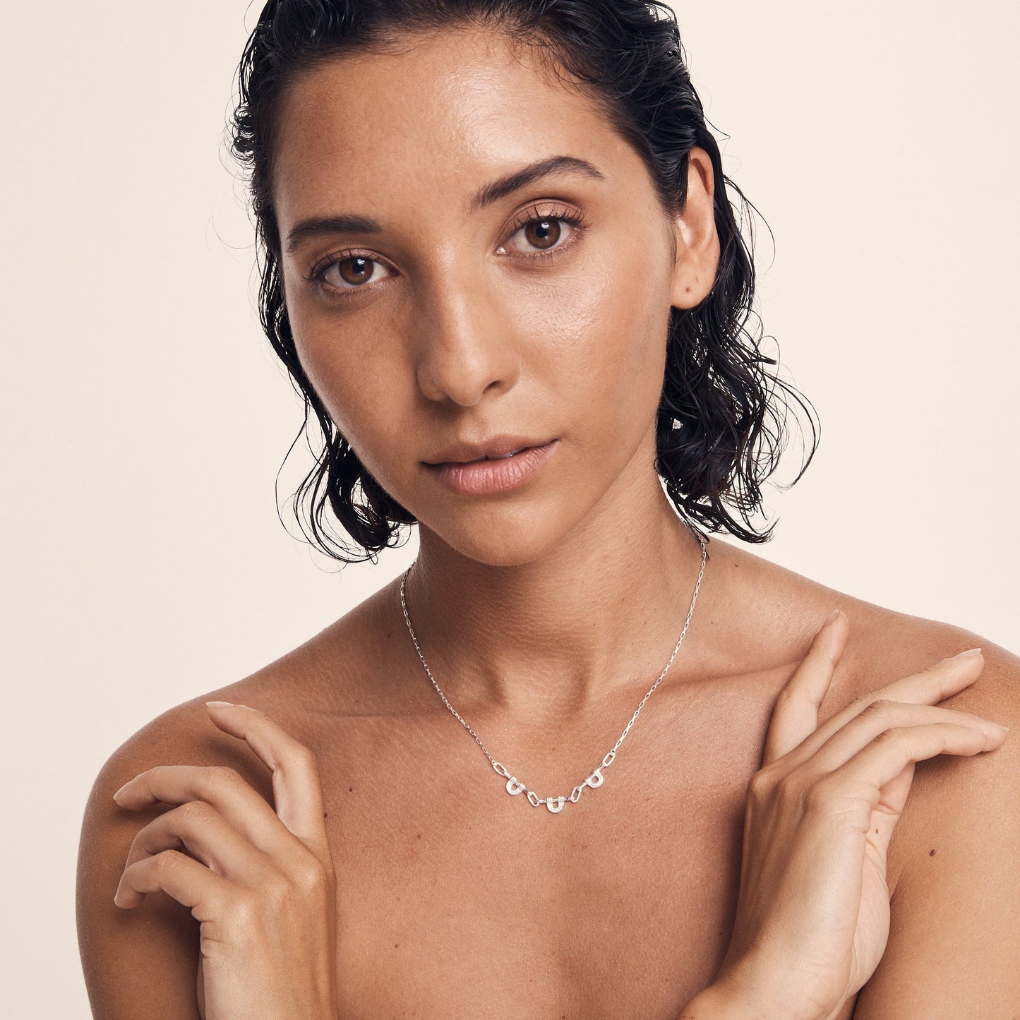 Renata Arch Necklace - Silver