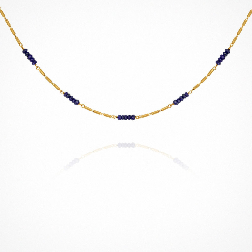 Riviera Necklace - Lapis / Gold