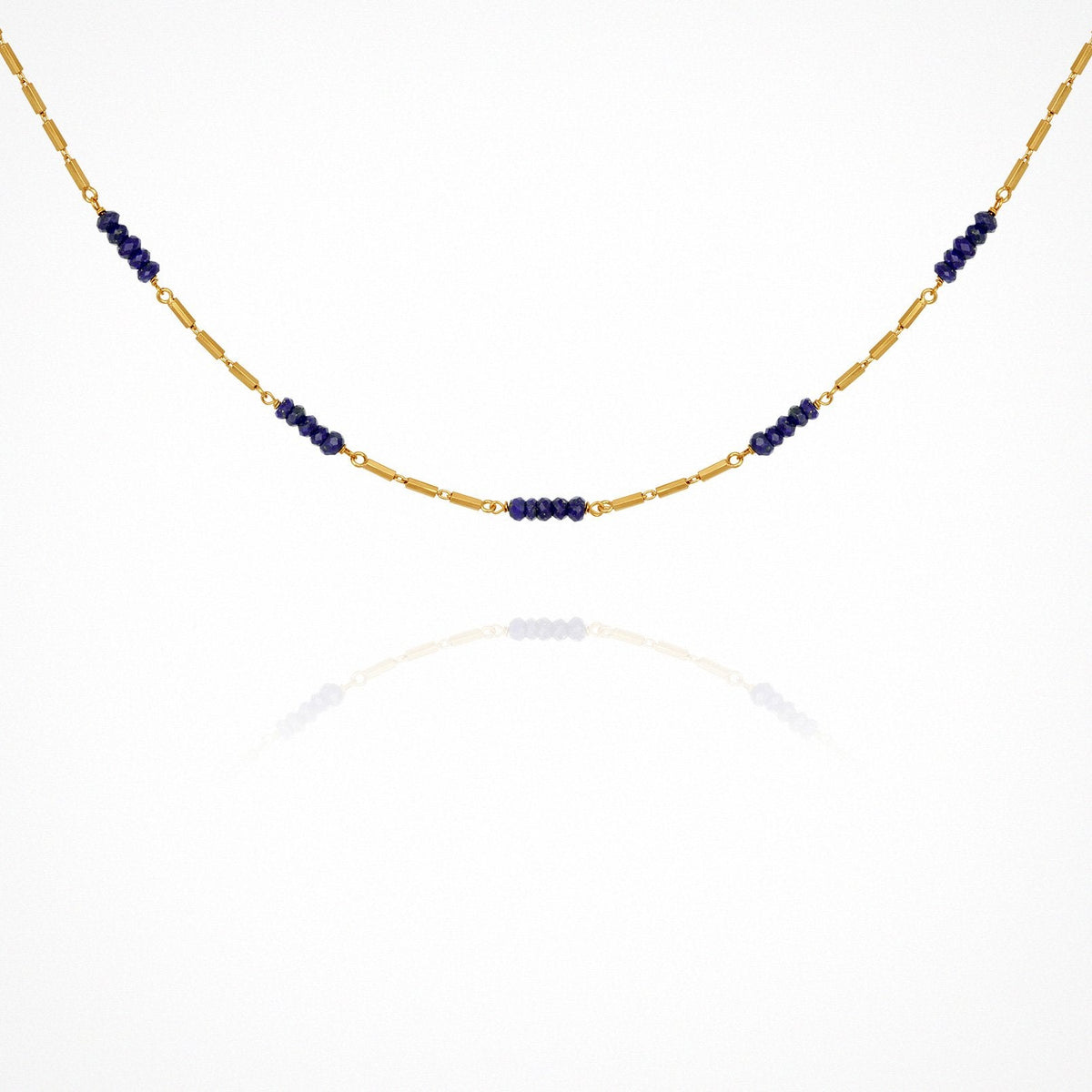 Riviera Necklace - Lapis / Gold