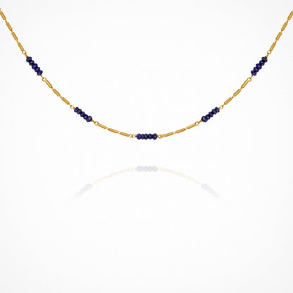 Riviera Necklace - Lapis / Gold