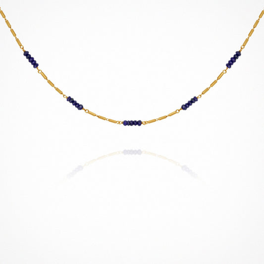 Riviera Necklace - Lapis / Gold