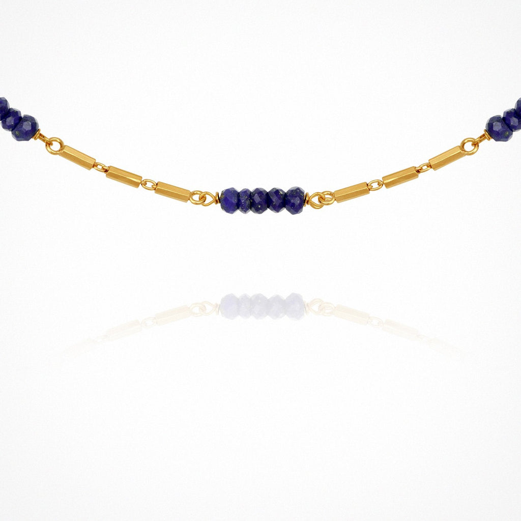 Riviera Necklace - Lapis / Gold