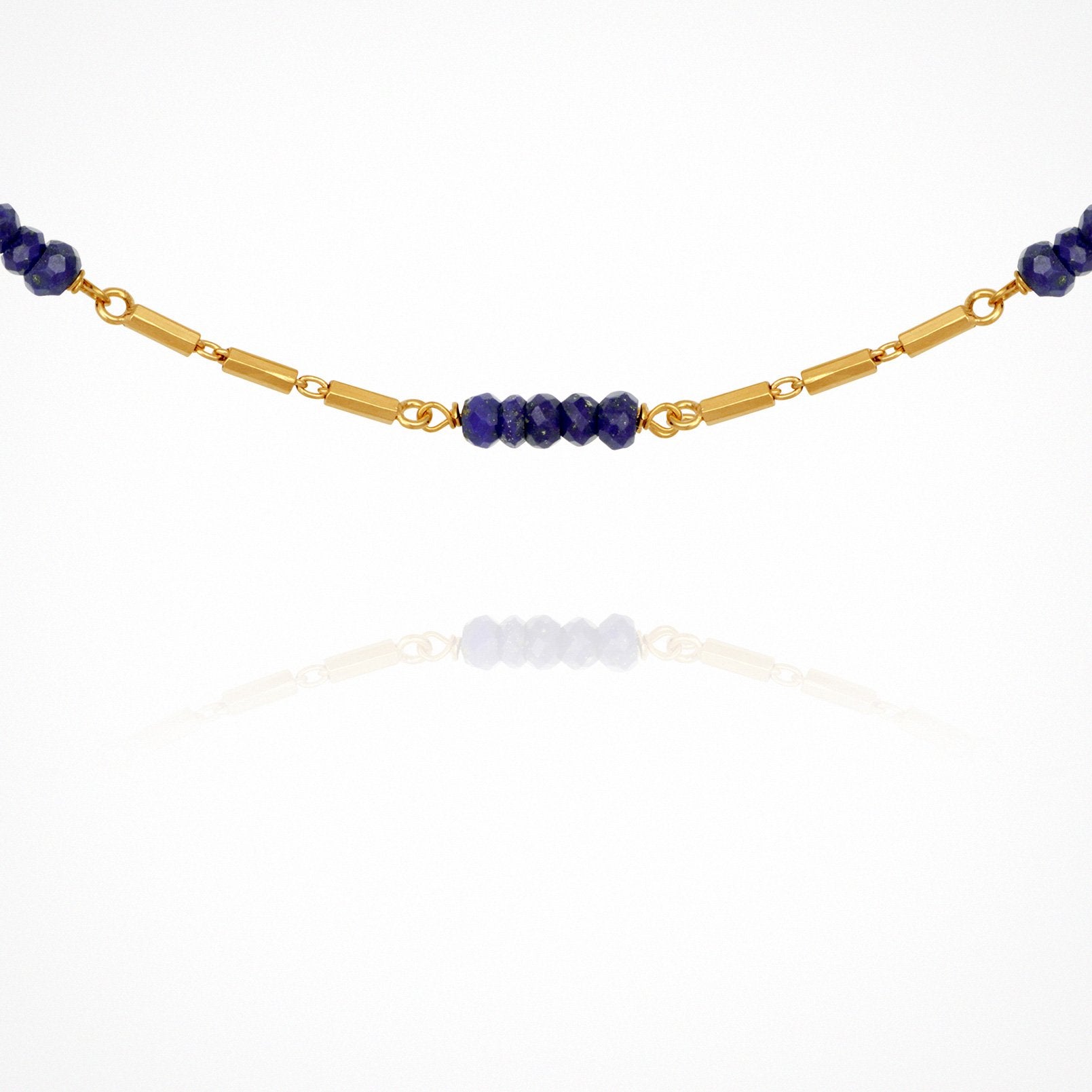 Riviera Necklace - Lapis / Gold