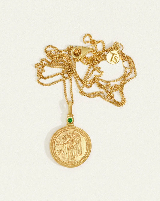 Temple Of The Sun - Serafina Coin Necklace - Gold