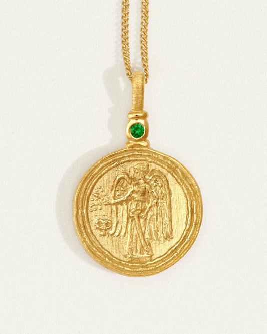 Temple Of The Sun - Serafina Coin Necklace - Gold
