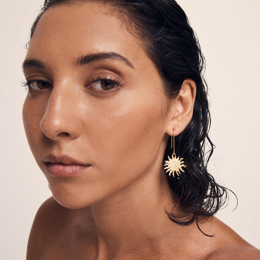 Temple Of The Sun - Soleil Earrings - Gold