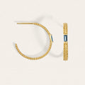 Temple Of The Sun - Vashti Topaz Hoops - Gold