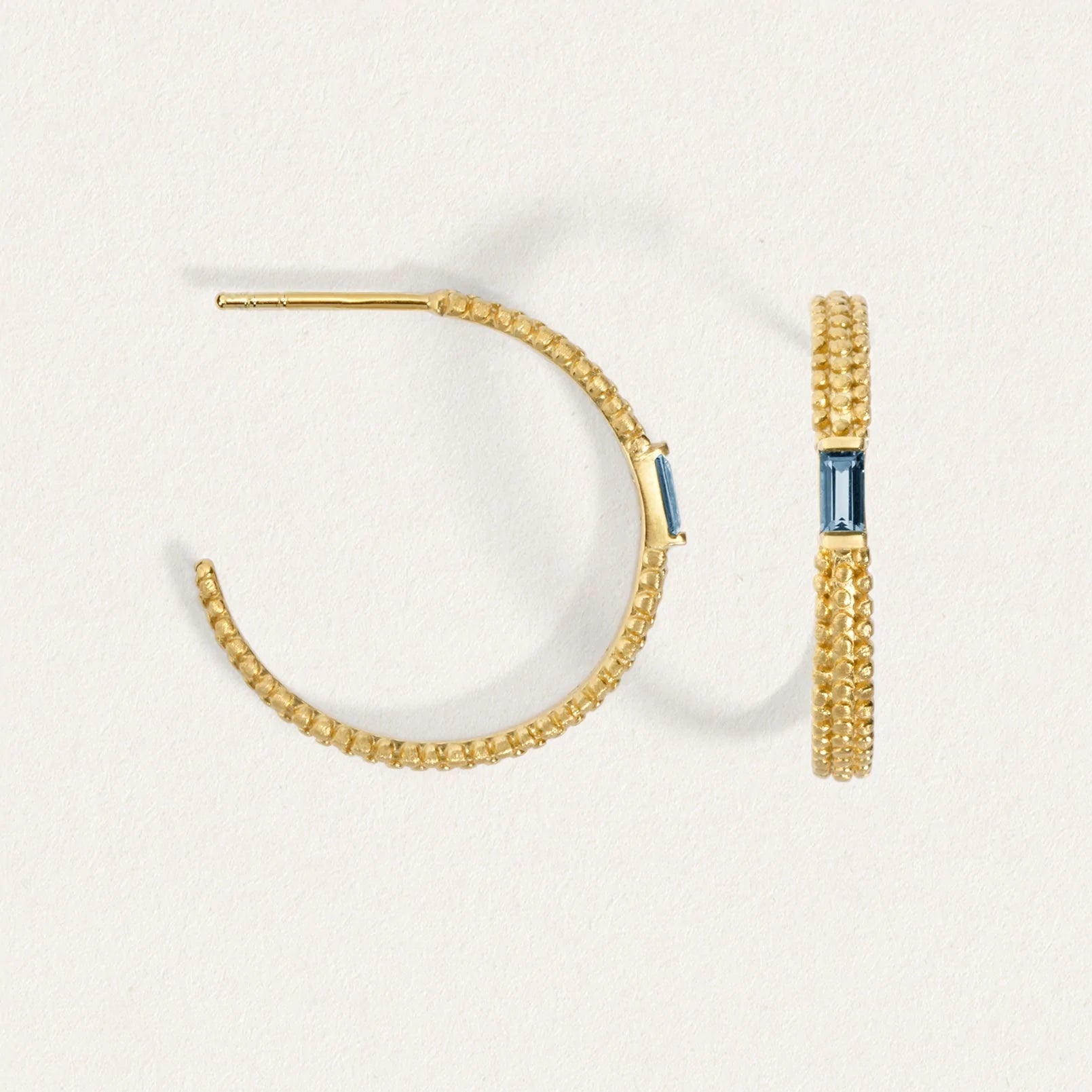 Temple Of The Sun - Vashti Topaz Hoops - Gold