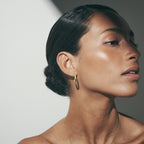 Temple Of The Sun - Vashti Topaz Hoops - Gold