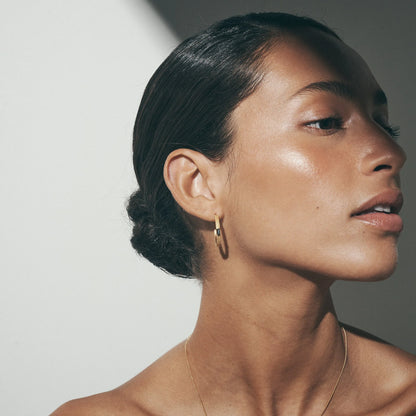 Temple Of The Sun - Vashti Topaz Hoops - Gold