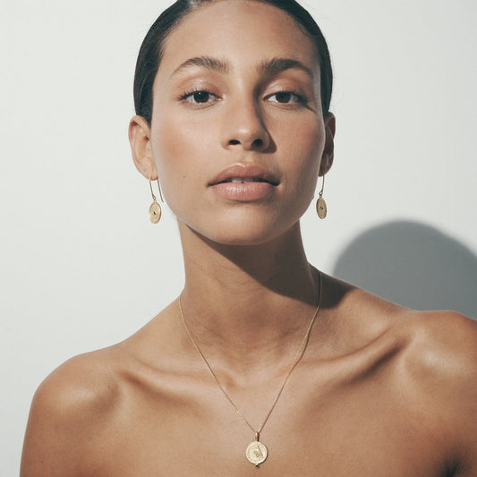 Temple Of The Sun - Virago Coin Necklace - Gold