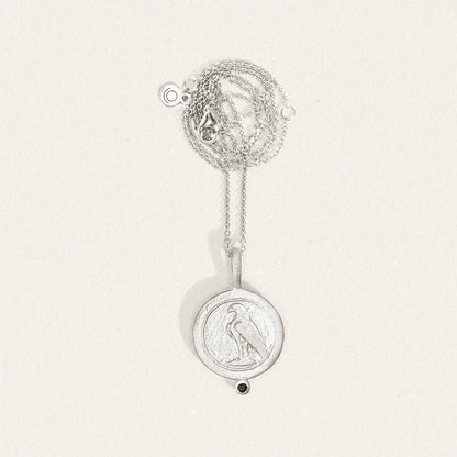 Temple Of The Sun - Virago Coin Necklace - Silver